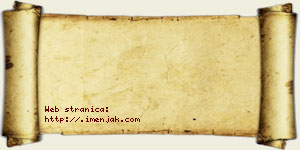 Vladana Bzenić vizit kartica